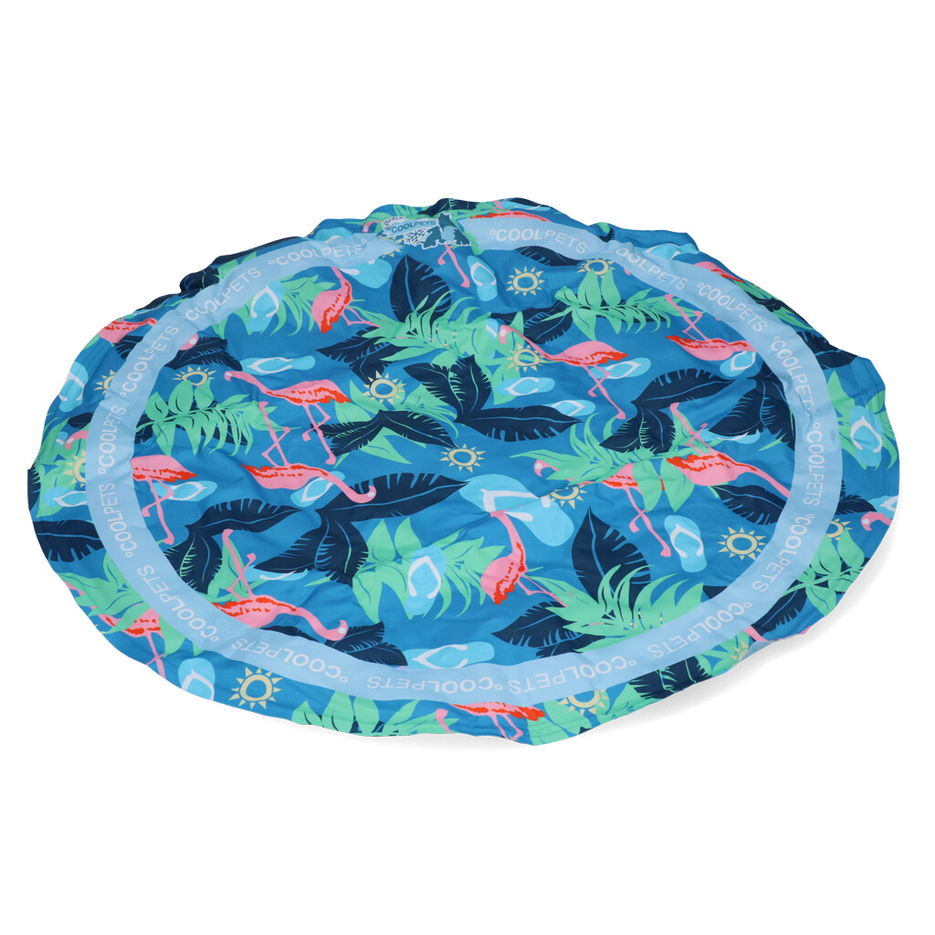 CoolPets Tropical Premium Cooling Mat – Flamingo - Cooling