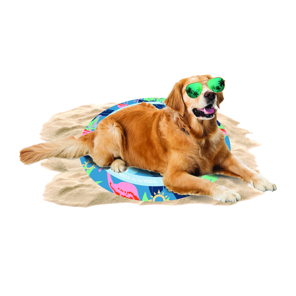 CoolPets Tropical Premium Cooling Mat – Flamingo - Effective