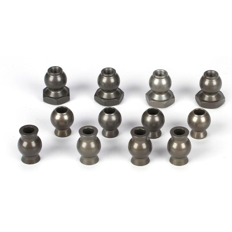 LOSI Camber & Steering Pivot Ball Set (12): 5IVE-T, MINI WRC