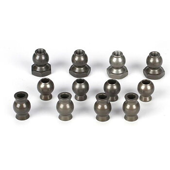 LOSI Camber & Steering Pivot Ball Set (12): 5IVE-T, MINI WRC