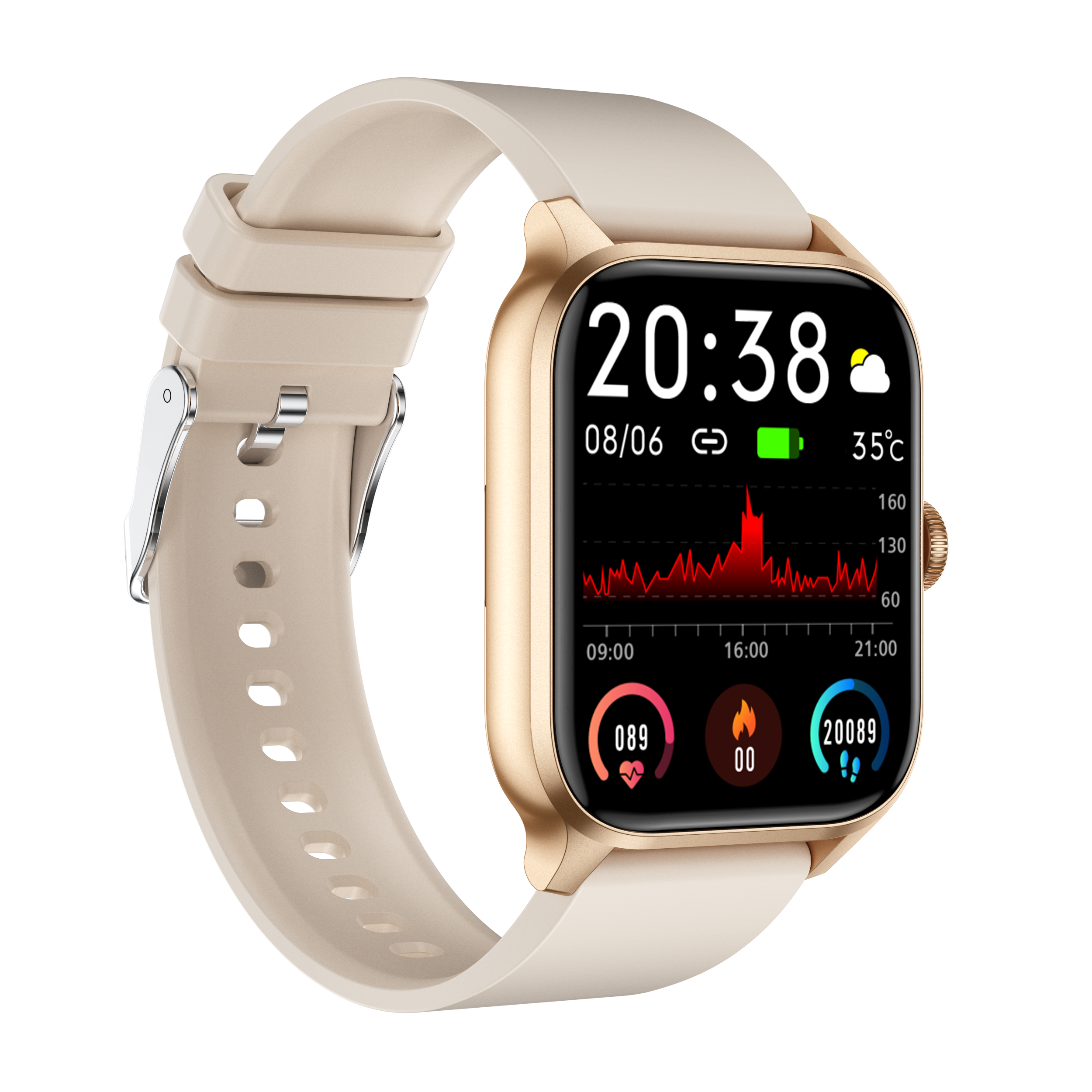 Philippe Palmer Smart Watch LP48 Pro Gold - 4