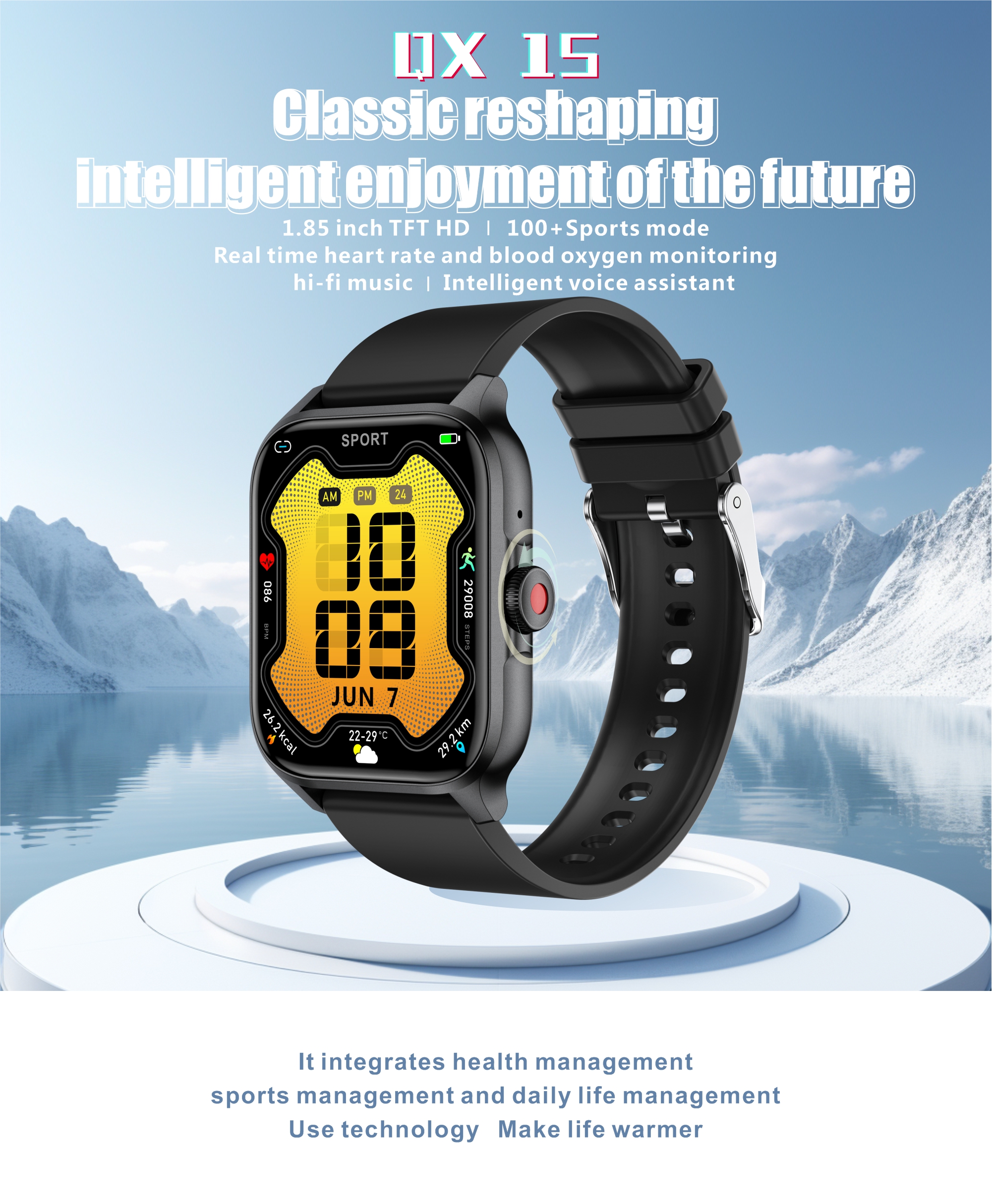 Philippe Palmer Smart Watch LP48 Pro Pink - 4