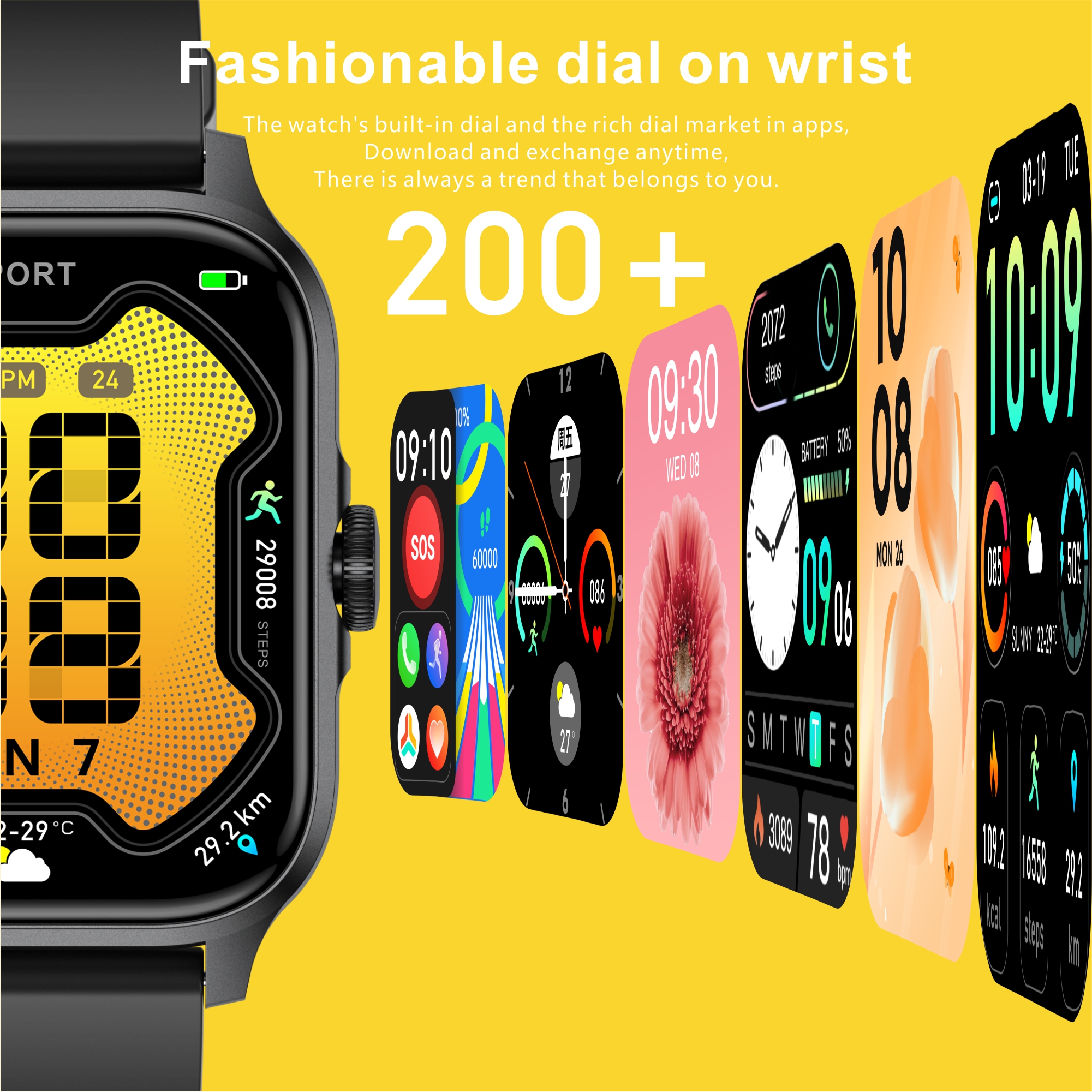 Philippe Palmer Smart Watch LP48 Pro Pink - 15