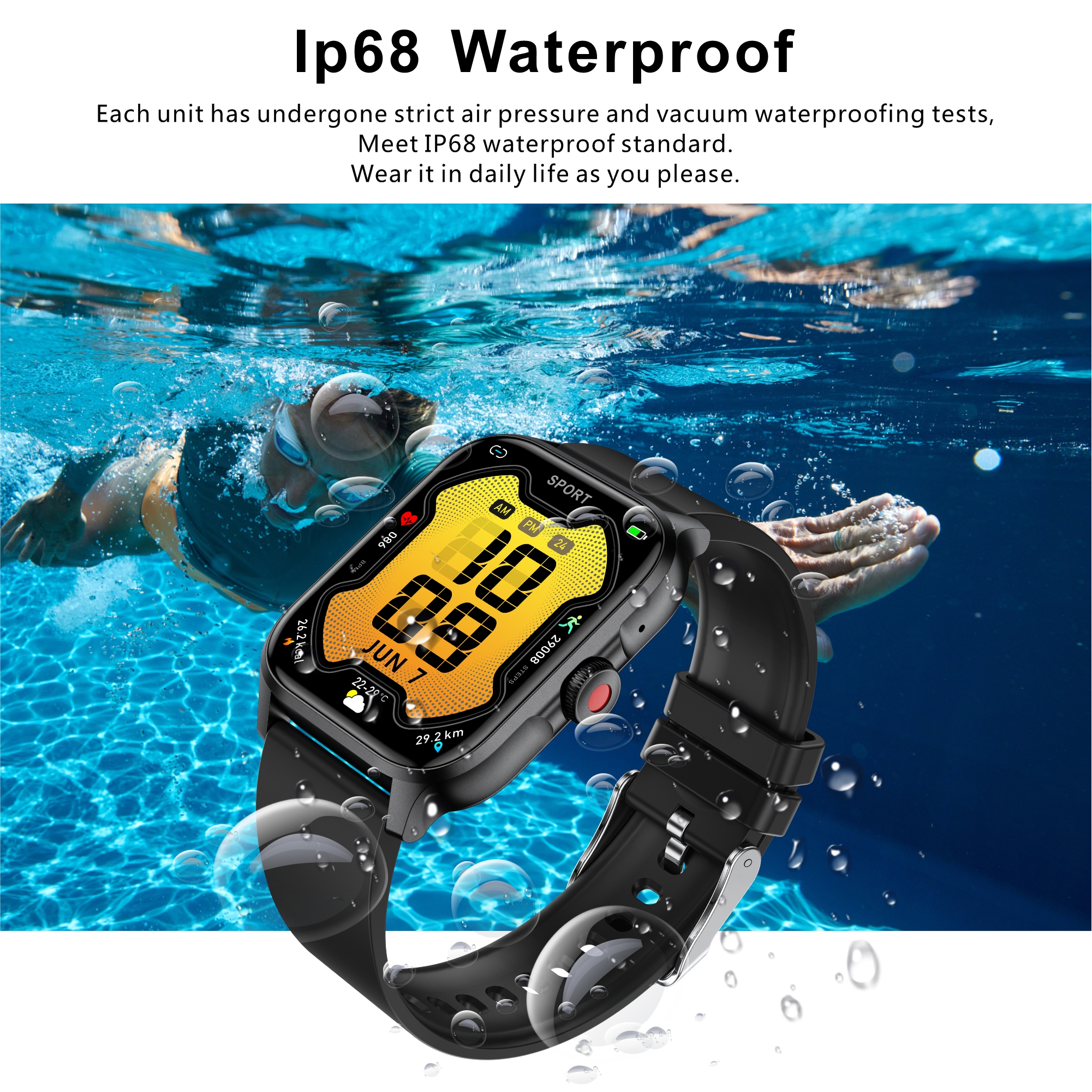 Philippe Palmer Smart Watch LP48 Pro Pink - 17
