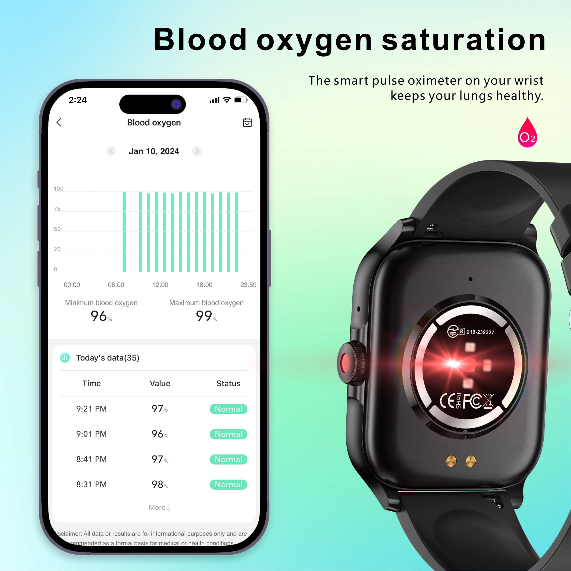 Philippe Palmer Smart Watch LP48 Pro Blue - 17