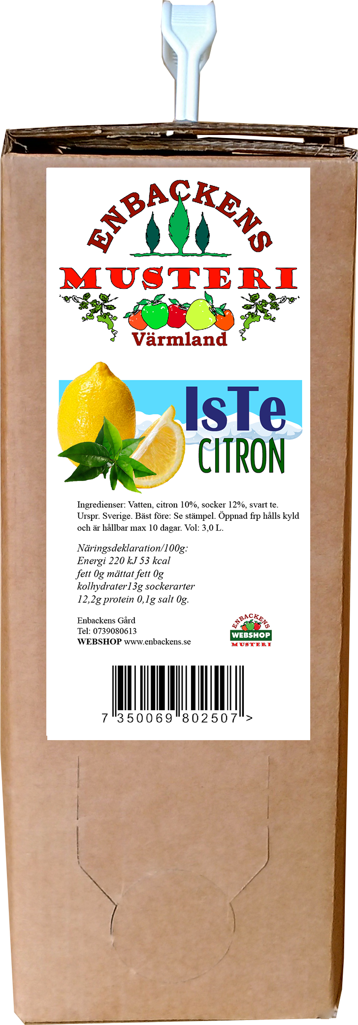 Eistee Zitrone 3 Liter