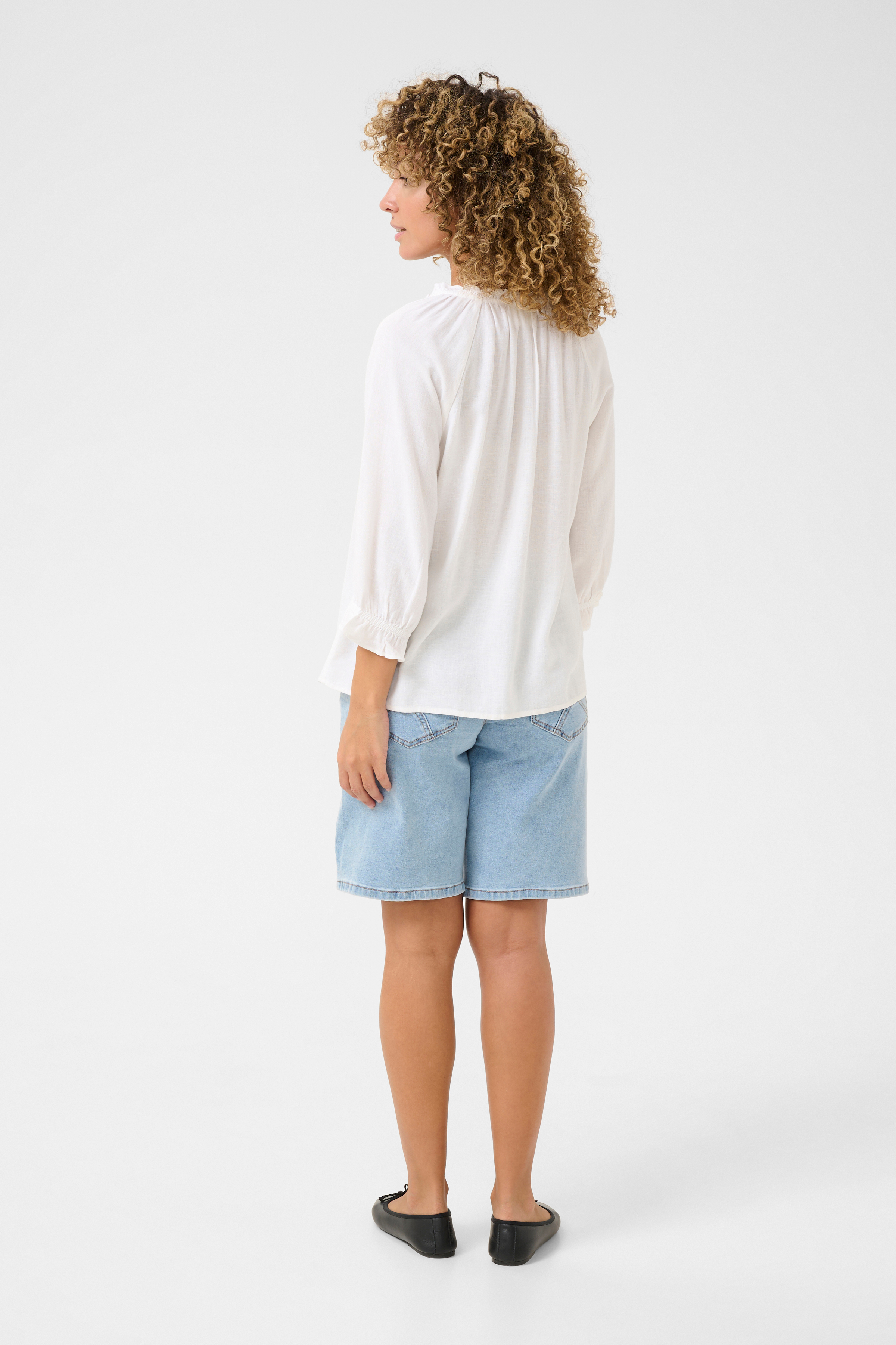 CRVENTA BLOUSE - SNOW WHITE - CREAM - 3