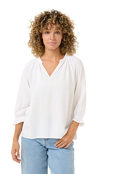 CRVENTA BLOUSE - SNOW WHITE - CREAM