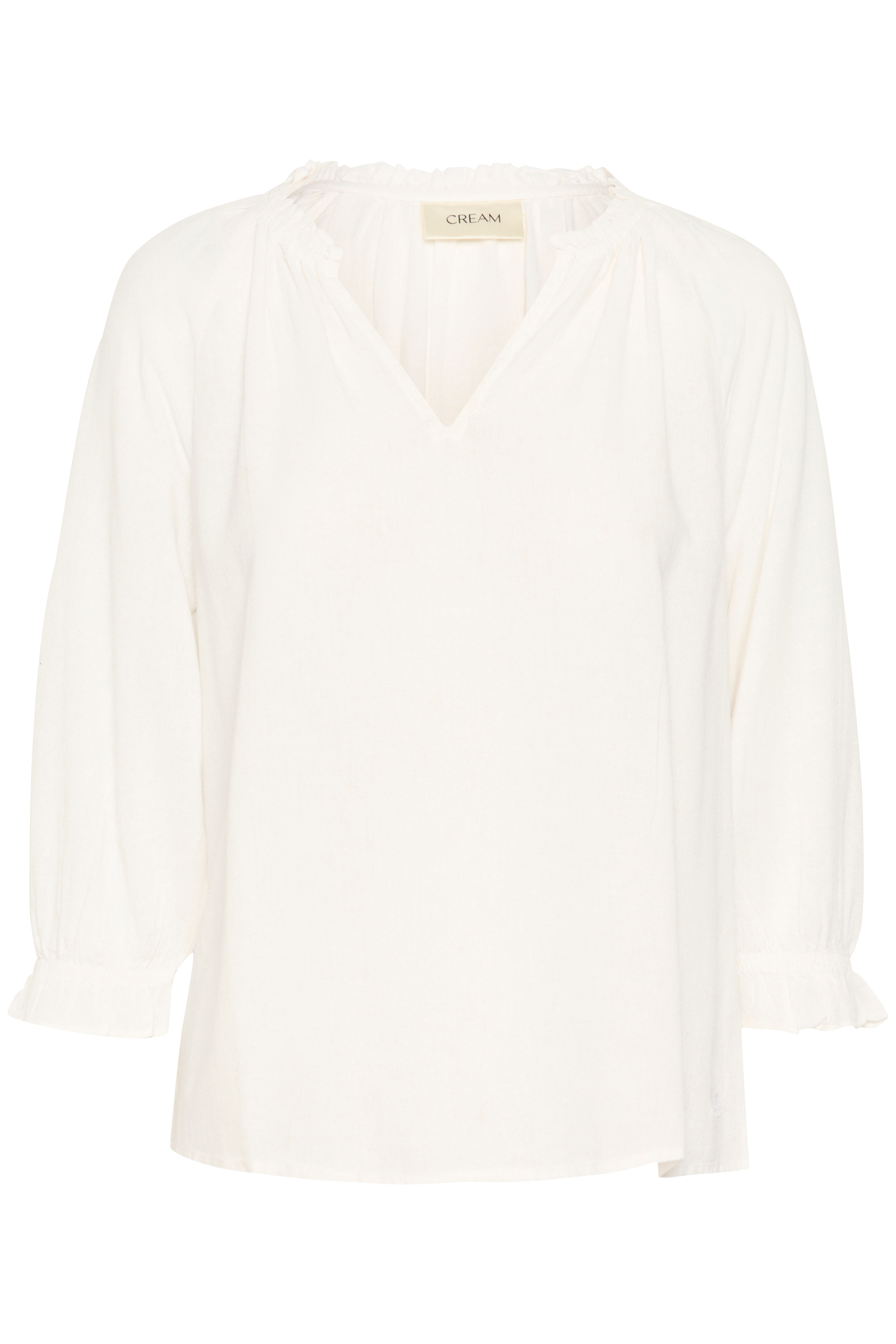 CRVENTA BLOUSE - SNOW WHITE - CREAM - 2