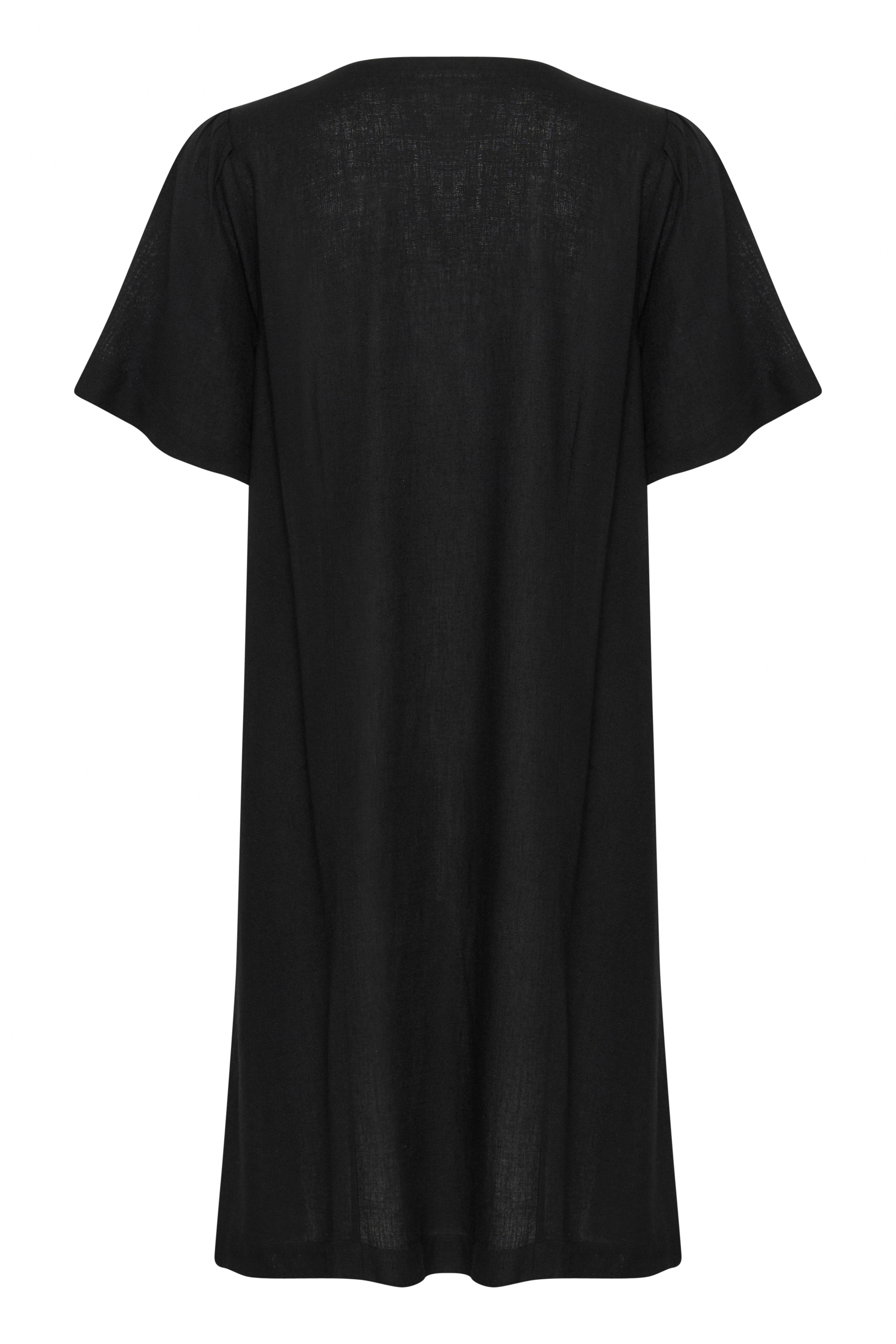 CRVENTA DRESS - PITCH BLACK - CREAM - 5