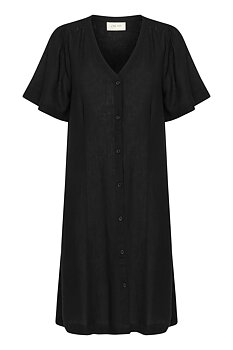 CRVENTA DRESS - PITCH BLACK - CREAM