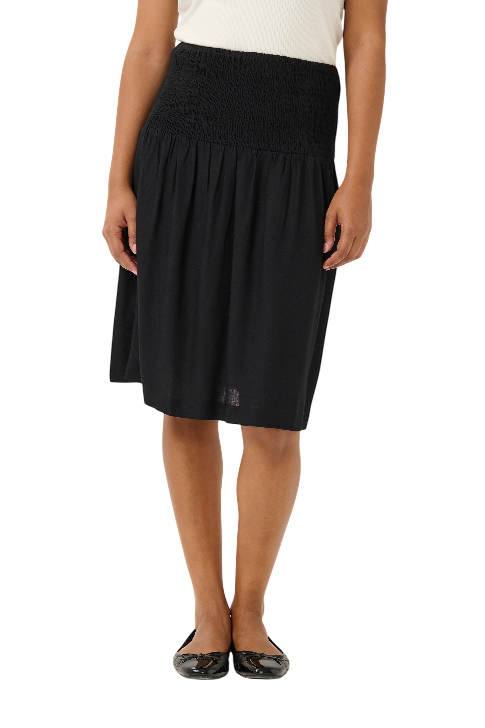 CRVENTA SKIRT - PITCH BLACK - CREAM