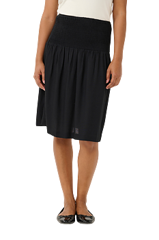 CRVENTA SKIRT - PITCH BLACK - CREAM