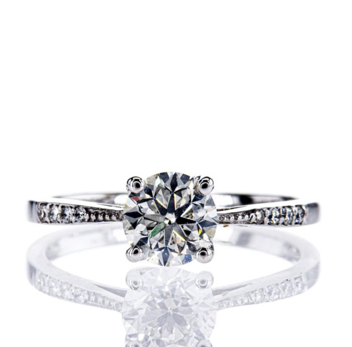 Diamantring 1.08 ct