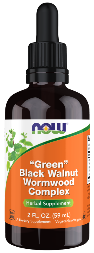 Green Black Walnut Wormwood Complex Liquid 59ml - Now Foods