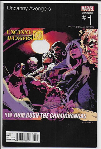 Uncanny Avengers 2015 Series # 1 Hip Hop Variant VF 1st Issue