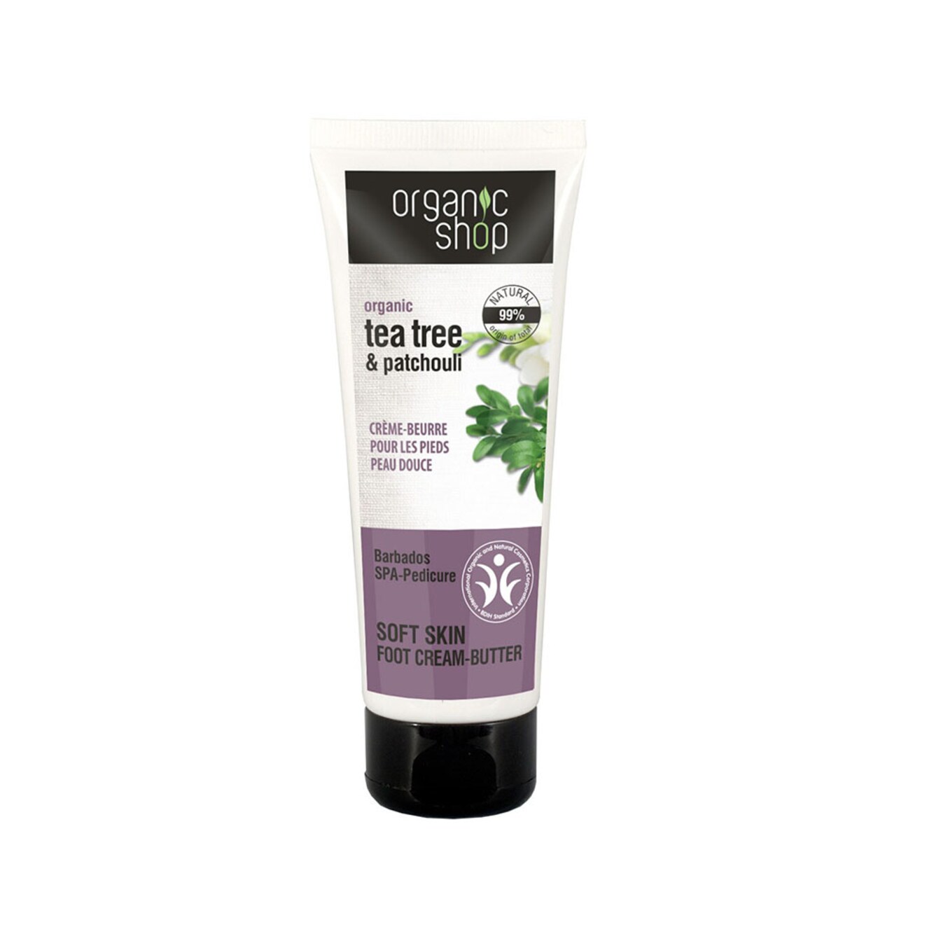 Organic Shop Foot Cream Tea Tree & Patchouli 75ml