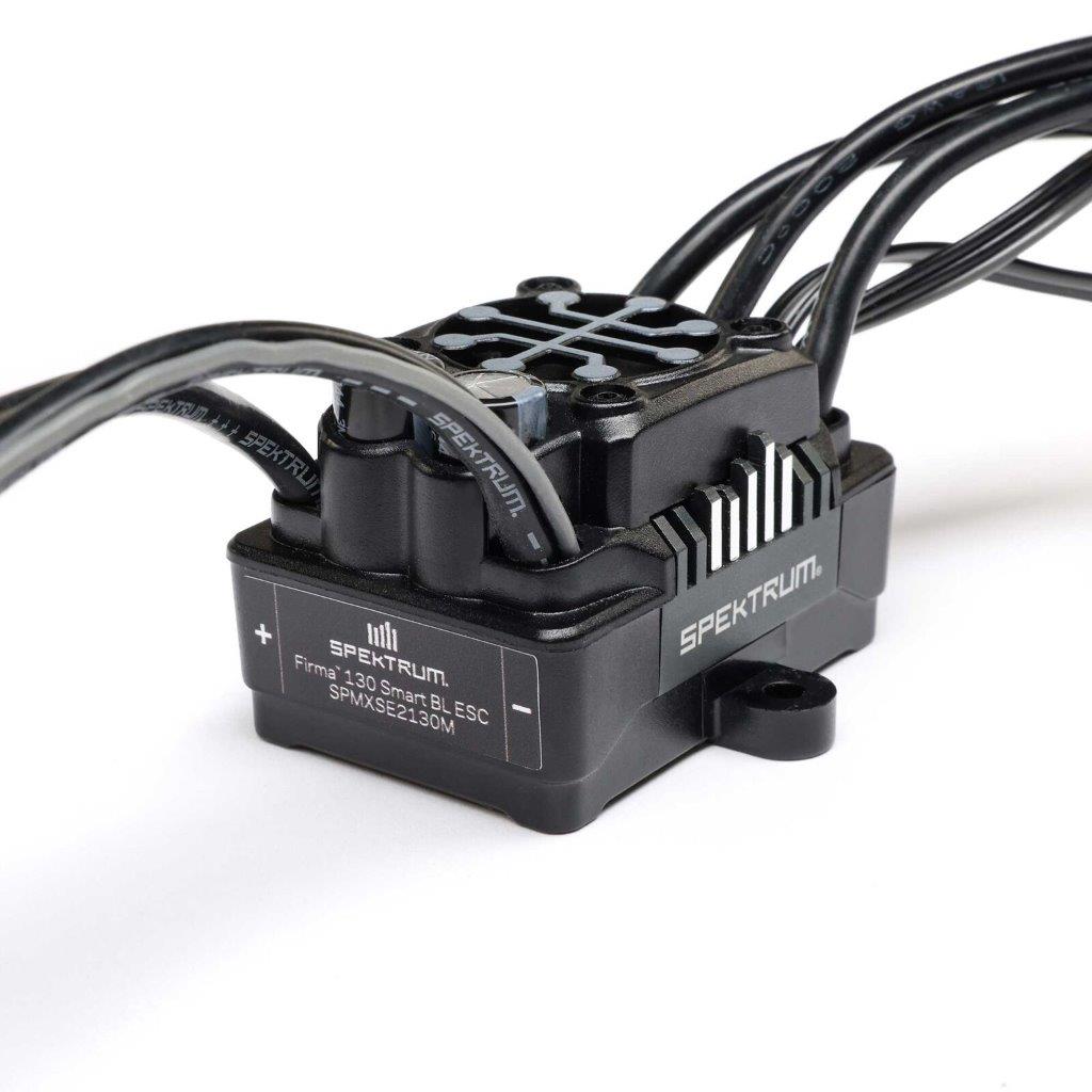 Spektrum Firma 130A Black Edition Brushless Smart ESC, 2S-4S: LMT 2.0 - 2