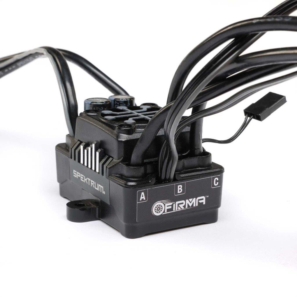 Spektrum Firma 130A Black Edition Brushless Smart ESC, 2S-4S: LMT 2.0 - 3