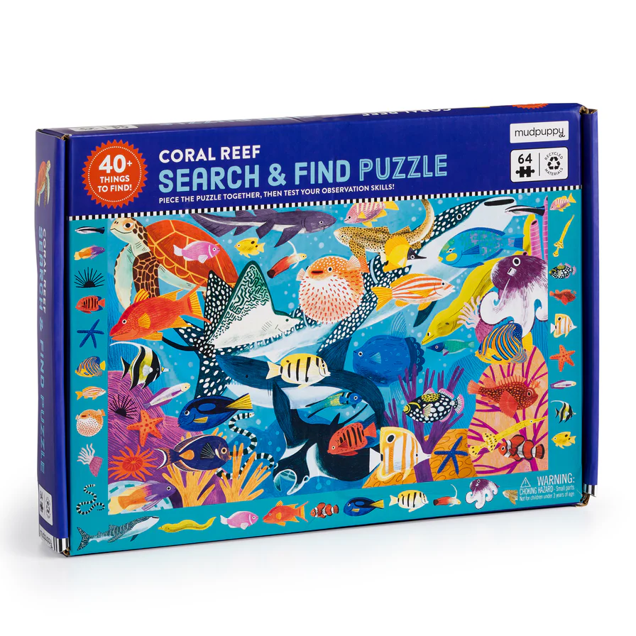 Coral Reef 64 Piece Search & Find Puzzle (Jigsaw Products)