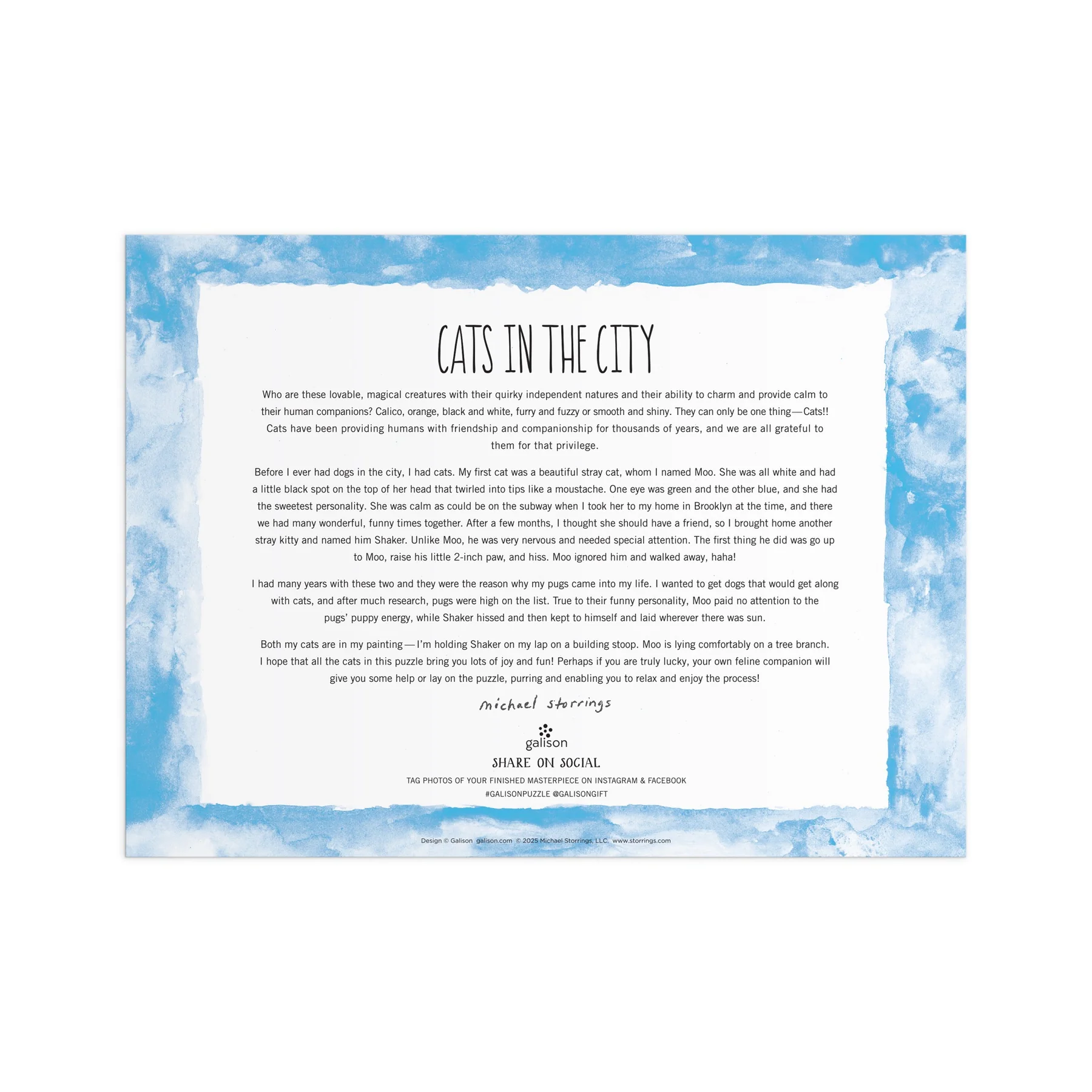 Michael Storrings Cats In The City 1000 Piece Puzzle - 5