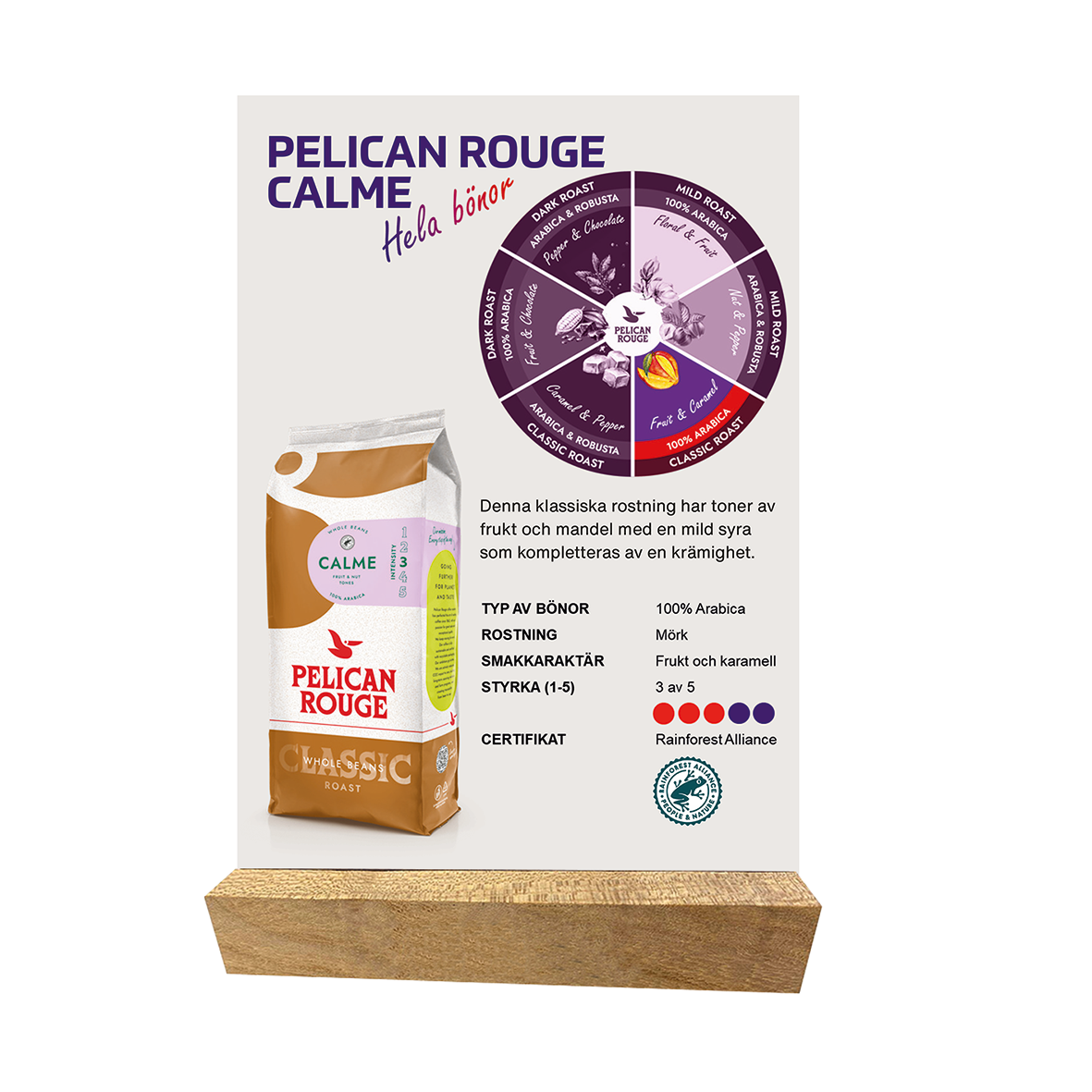 Menykort                                                        7224 Pelican Rouge Calme