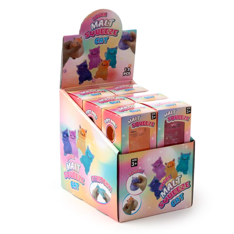 Klämmig Glitter Katt Stressleksak - 4