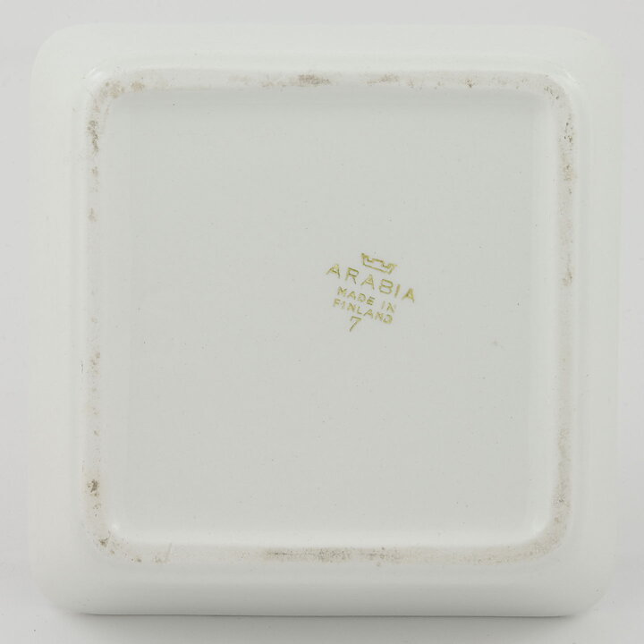 ライヤ・ウオシッキネン  Emiliaシリーズ  四角いお皿  Bowl (14cm)  1959年 (6)