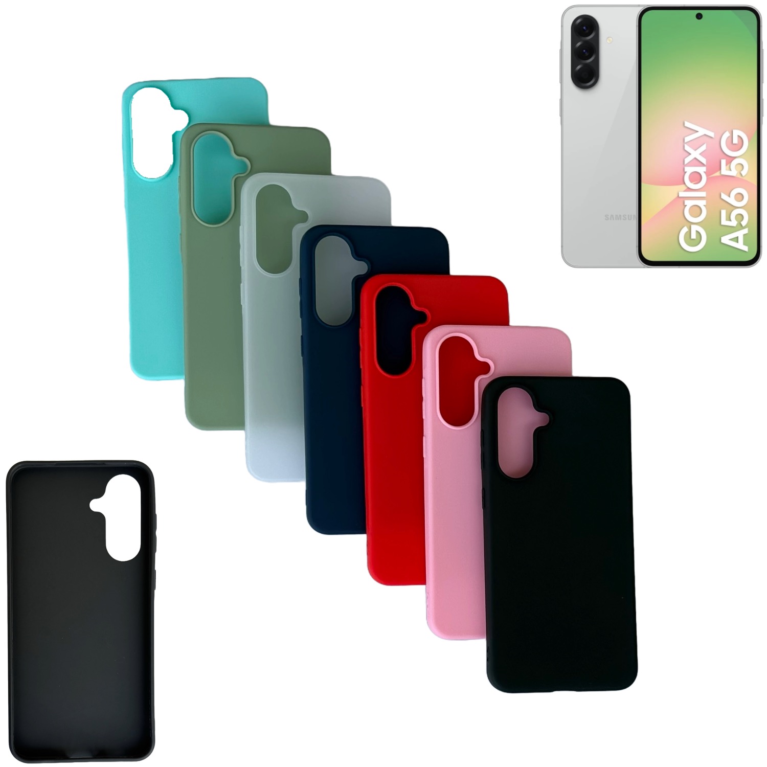 Samsung Galaxy A56 skal mobilskal silikon / TPU