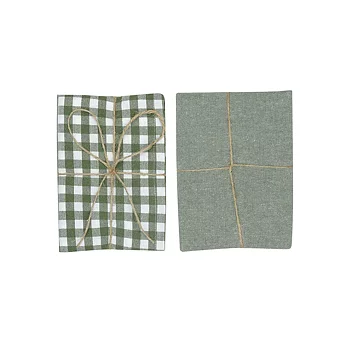 Recycled Kitchen Towel 2-pack Bella, Green/White 12 - 2