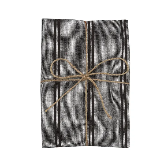 Återvunnen Kökshandduk 2-pack Agda, Brun/beige - 2