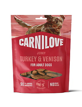Carnilove Jerky Turkey with Venison Fillet 100 g