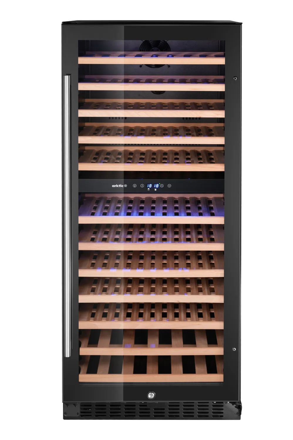 Wine fridge, 2-zones, 124 bottles