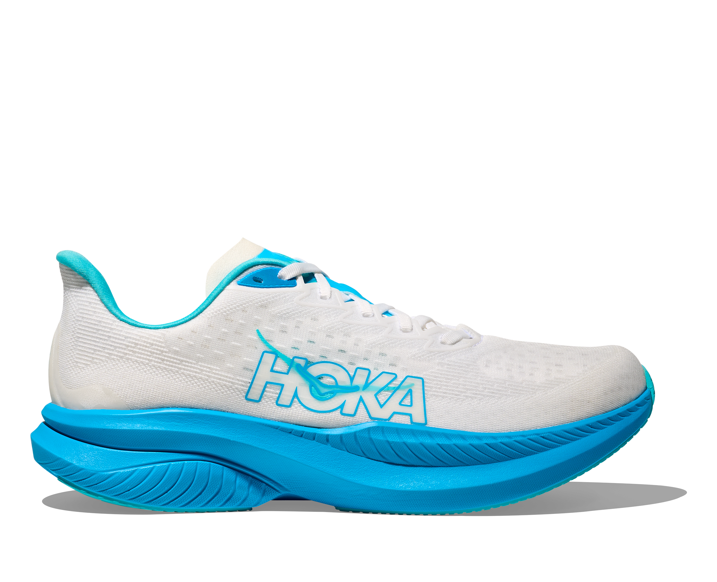 Hoka One One M Mach 6 - White/Skyward Blue