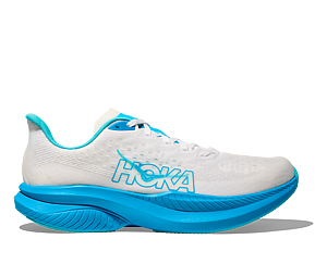 Hoka One One M Mach 6 - White/Skyward Blue