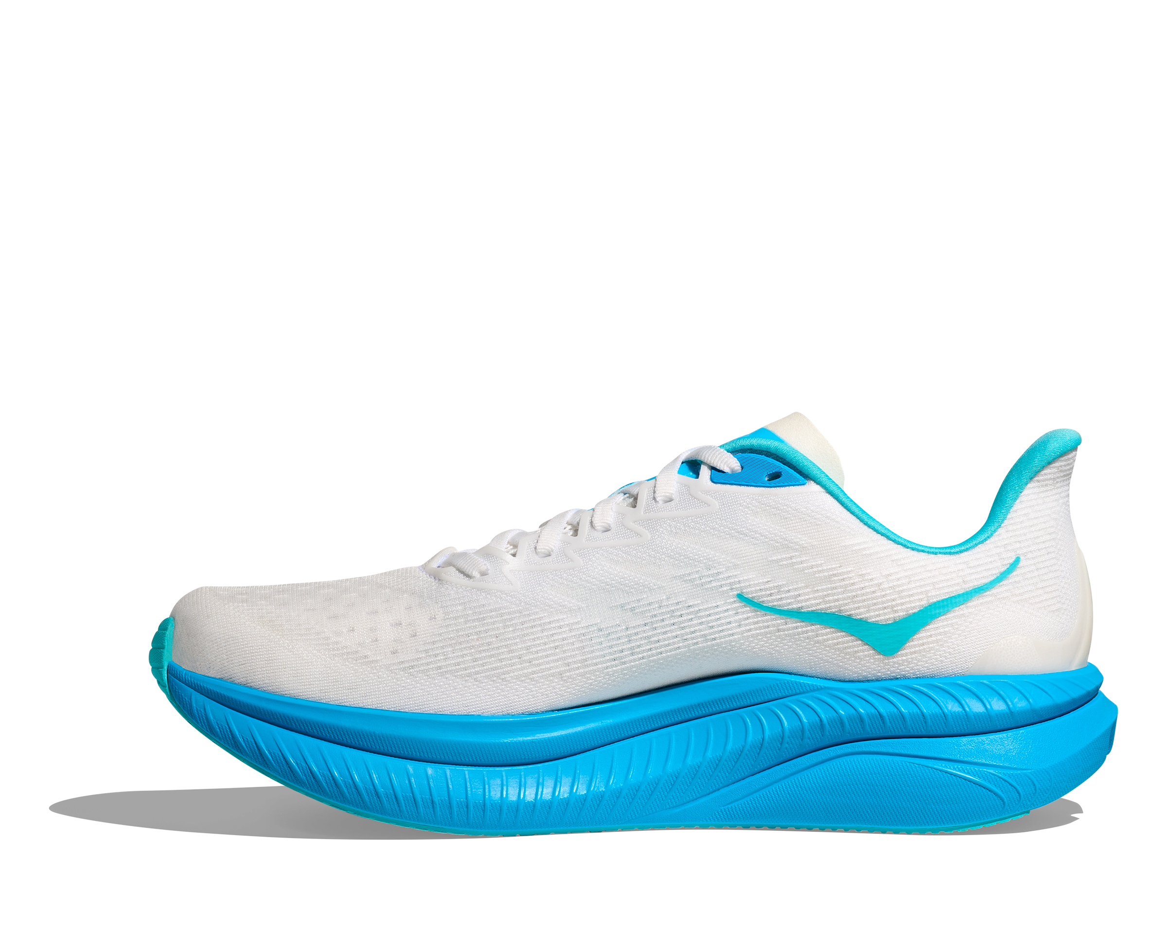 Hoka One One M Mach 6 - White/Skyward Blue - 2