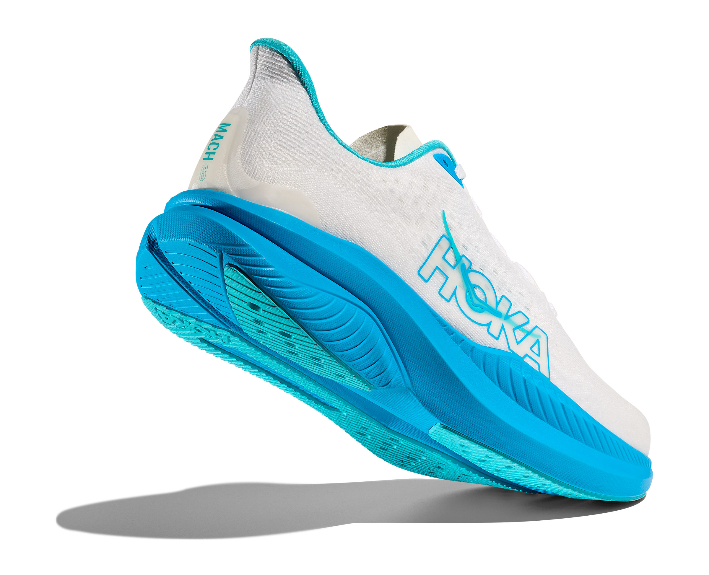 Hoka One One M Mach 6 - White/Skyward Blue - 5