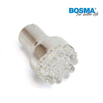 Led-lampe BA15S 12V 19xLED 6000K Bosma