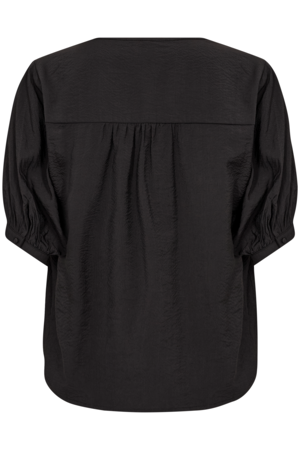 CRIRINA BLOUSE - PITCH  BLACK  - CREAM - 3