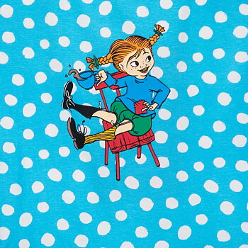 Pippi Longstocking Speckled Dress Light blue size 86