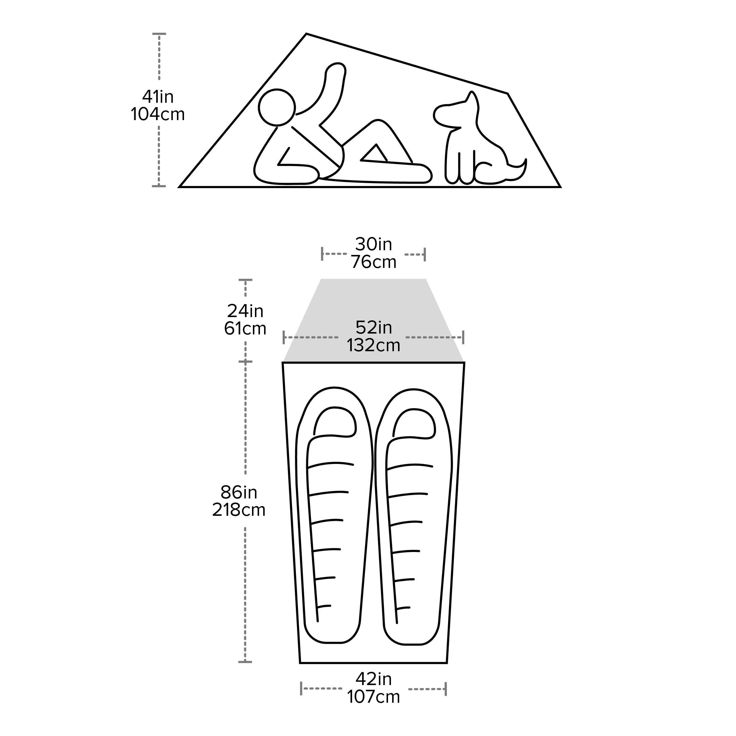 Big Agnes C Bar 2 Vetiver | Telt | 2 personer - 5