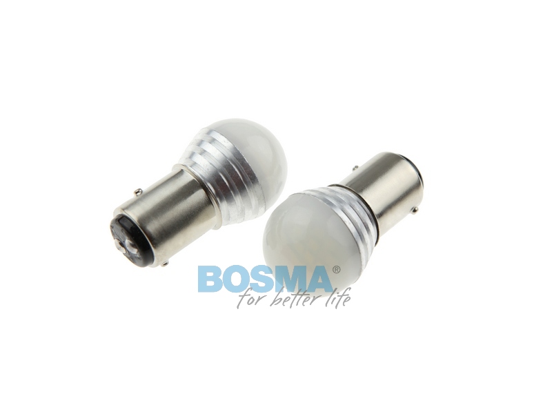 Led-lampe BAY15D 12V 9xSMD Matt 6000K Bosma 2-pak - 2