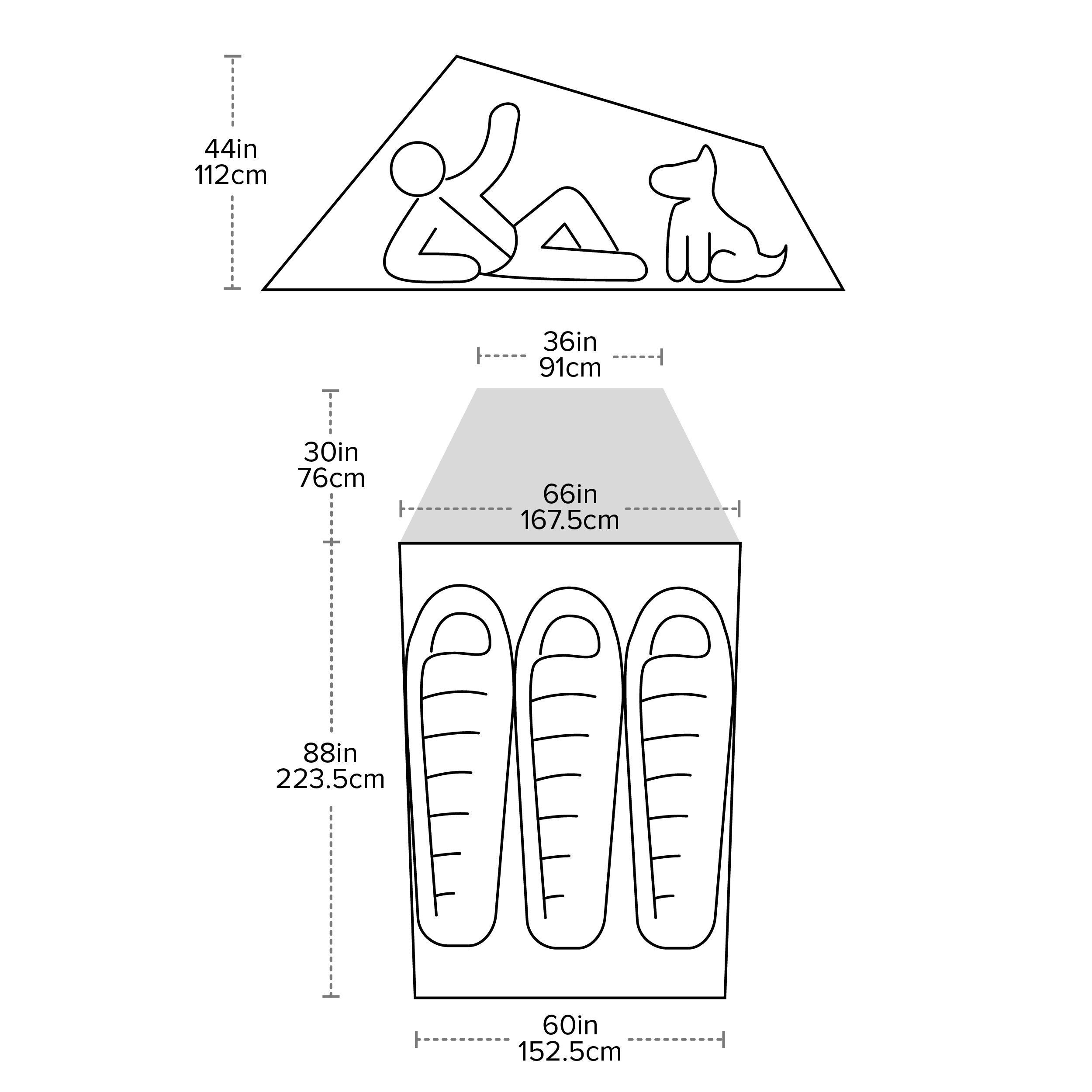 Big Agnes C Bar 3 Vetiver | Tält | 3 personer - 5