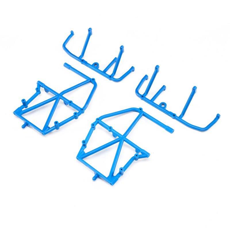 LOSI Side Cage and Lower Bar, Blue: LMT