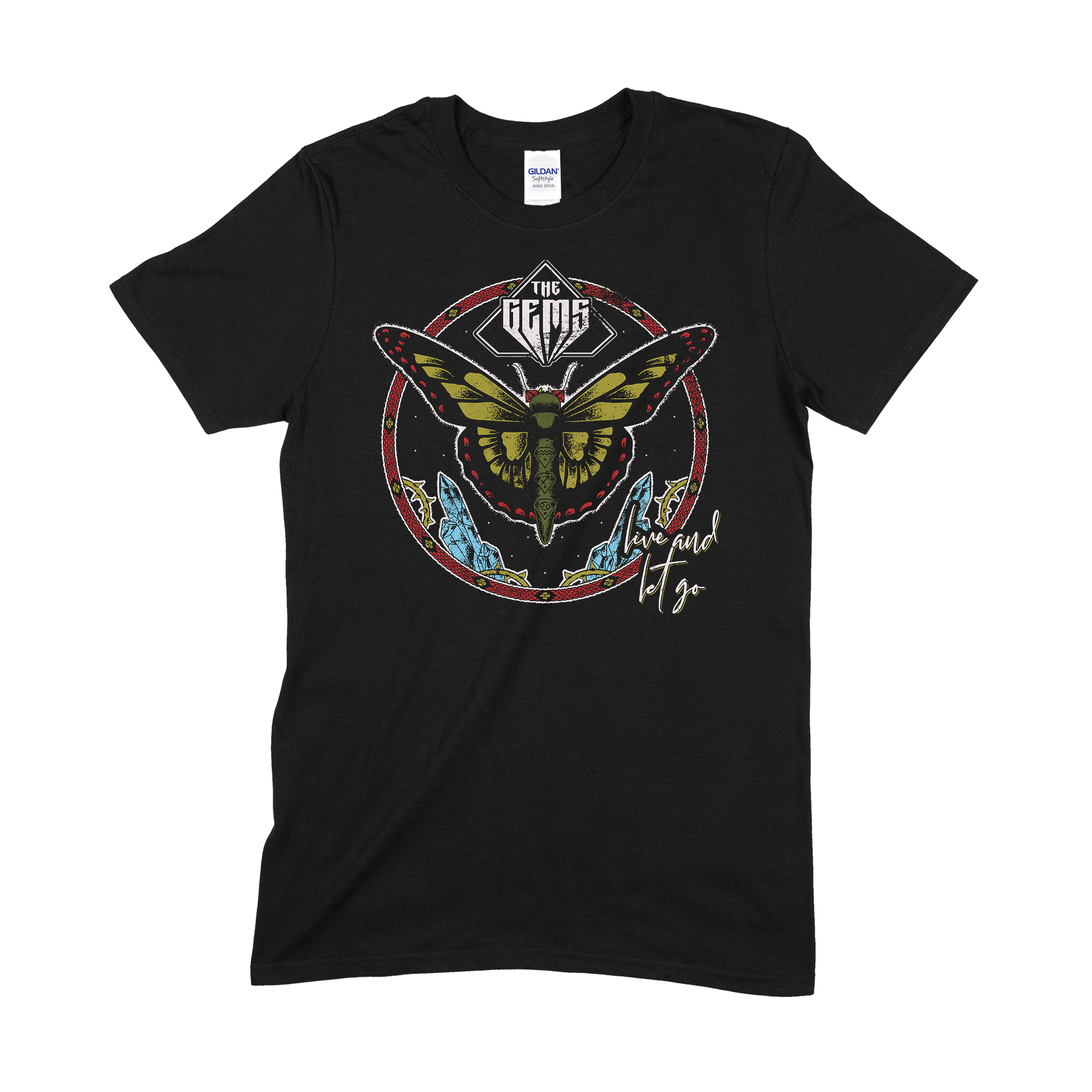 THE GEMS - T-SHIRT, LIVE AND LET GO