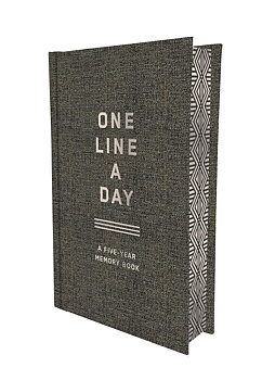 Charcoal Canvas One Line a Day: A Five-Year Memory Book