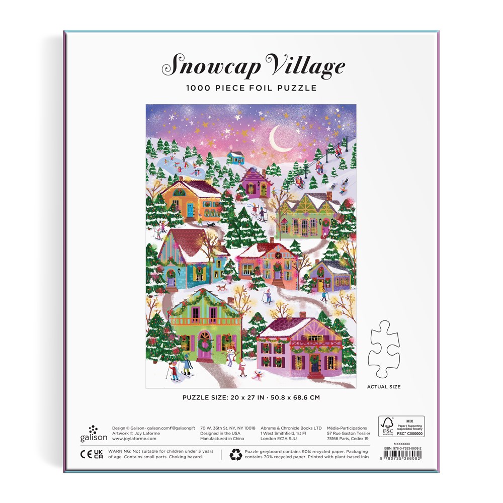 Joy Laforme Snowcap Village 1000 Piece Foil Puzzle - 6