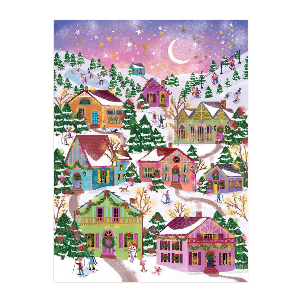 Joy Laforme Snowcap Village 1000 Piece Foil Puzzle - 5
