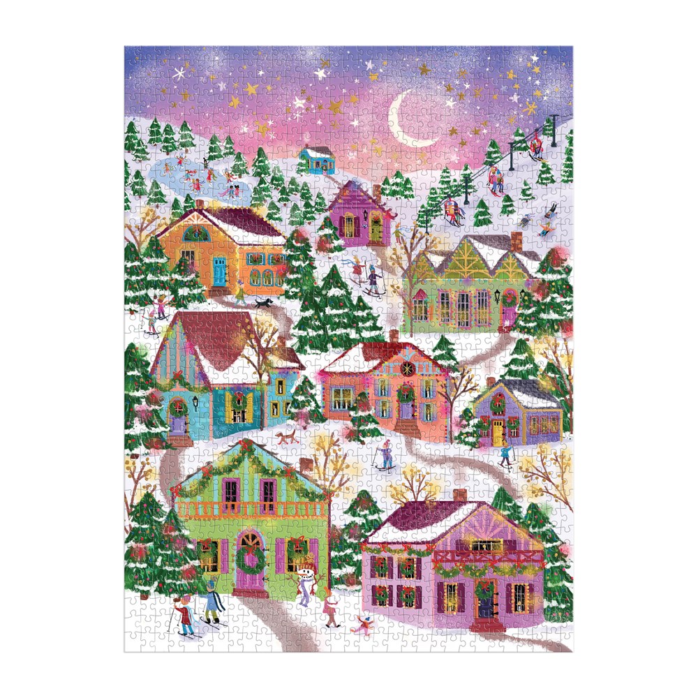 Joy Laforme Snowcap Village 1000 Piece Foil Puzzle - 3