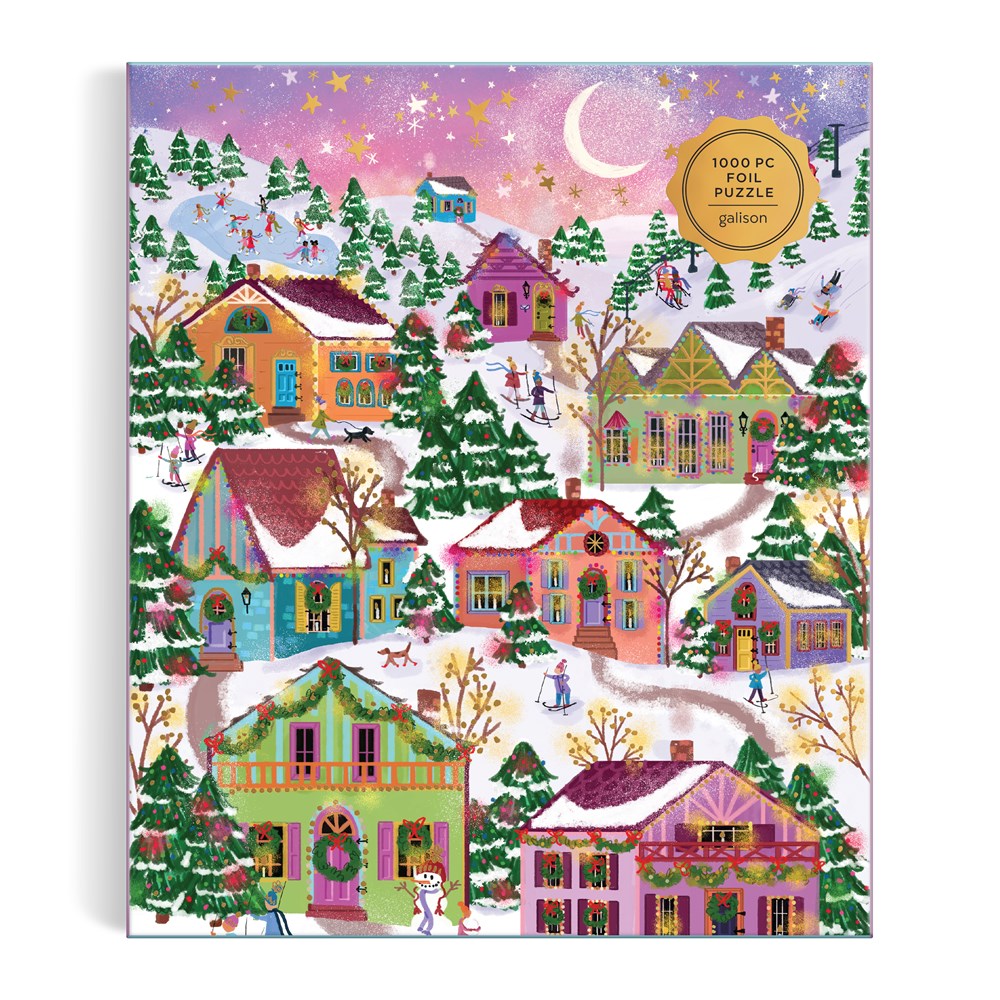 Joy Laforme Snowcap Village 1000 Piece Foil Puzzle - 2